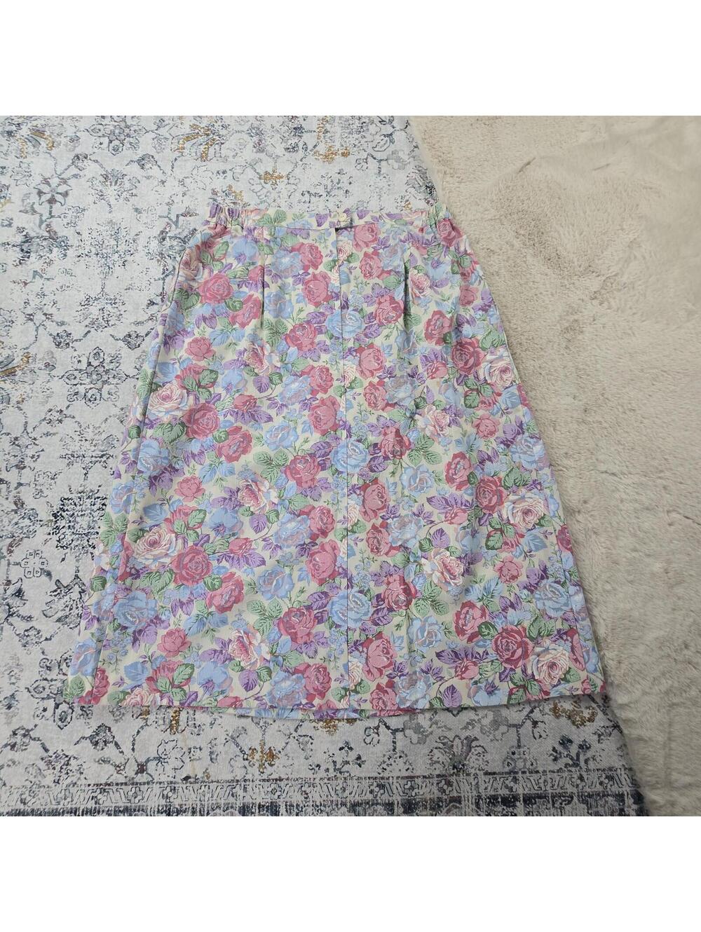 Classic Expressions Floral Vintage Skirt Women Union Made in USA Plus Size 20W - Picture 7 of 7